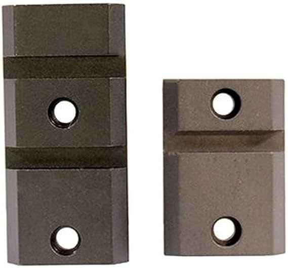 Warne Maxima M902/902M Savage Accu-Trigger/Ruger American Centerfire Base, Two Piece Base Set, 6-48 Screws, Blued Black Oxide, Matte
