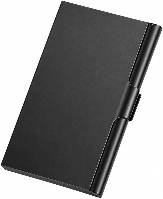 MaxGear Aluminum Business Card Holder Black