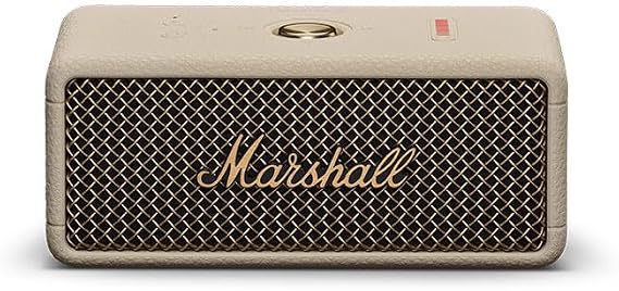 Marshall Wireless Portable Waterproof Speaker Emberton III Cream Continuous Playback 32 Hours/IP67 Waterproof/Compact/Fast Charging Domestic Genuine Product