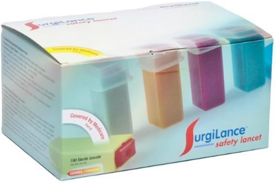 Medipurpose Surgilance Safety Lancet 1.8 Gray - Model SLN200 - Box of 100 by MediPurpose