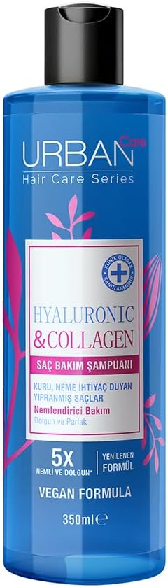 Urban Care Hyaluronic & Collagen Extra Plumper Hair Care Shampoo, 350 Milliliters, Vegan