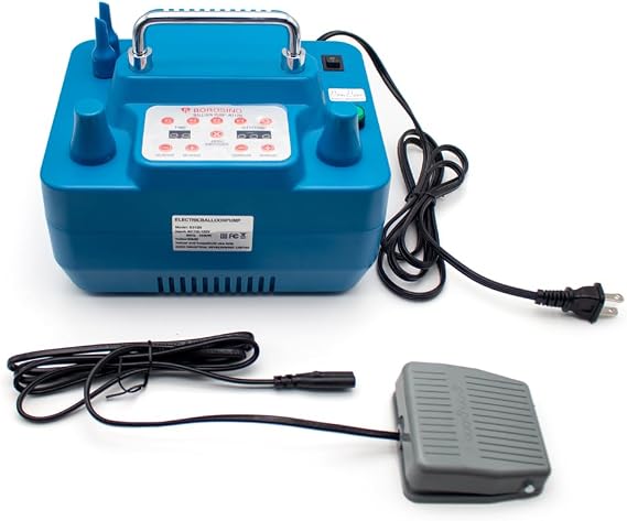 Electric Balloon Pump Timing Quantitative Professional Double Hole Inflator with Memory Function Foot Switch 800W