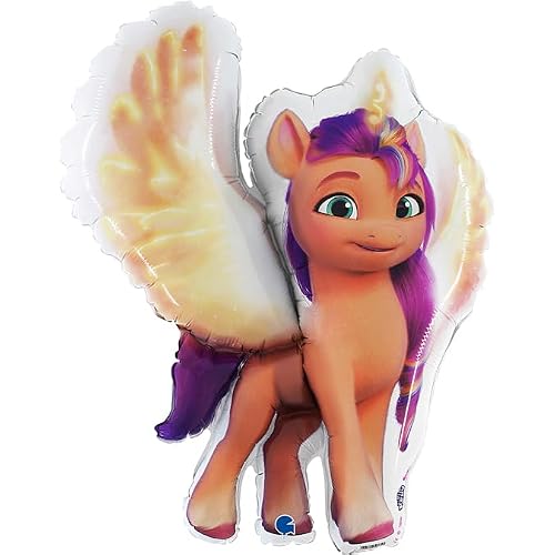 Toyland® 29 Inch Sunny Alicorn Shaped Foil Balloon - My Little Pony Childrens Party Decorations