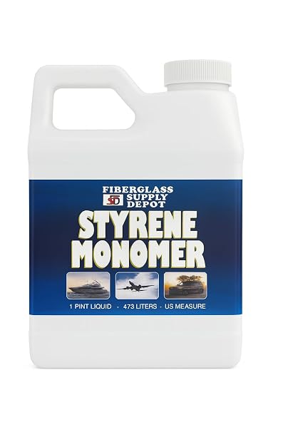 Fiberglass Supply Depot Inc. Styrene Monomer Thinner for Gelcoat and Polyester Resin Pint