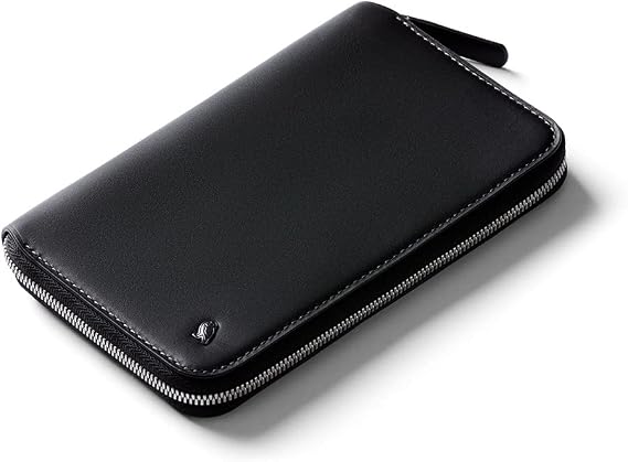 Bellroy Travel Folio, Leather Passport Wallet - Black