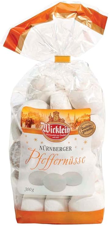 Wicklein Pfeffernusse Nurnberger Iced Gingerbread Cookie Bag, 10.5 oz