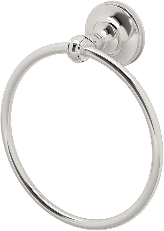 Gatco 4122 Tavern Towel Ring, Polished Nickel, 6.5"