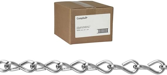 Metallics JC12C Galvanized Steel Single Jack Chain #12 100 ft100