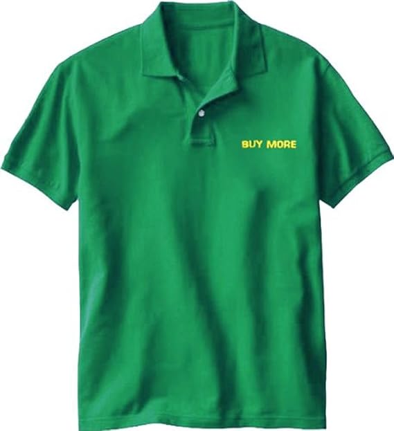 Chuck Buy More Electronics Store Employee Green Costume Tee Polo