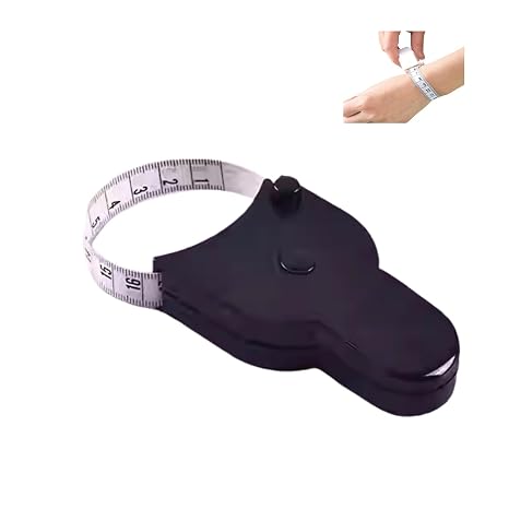 Body Tape Measure, Automatic Telescopic Tape Measures 150 cm, Mini Measuring Tape for Body Measurement Fitness and Tailor (Black)