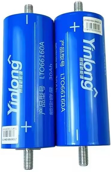 Yinlong 6pcs 2.3V 30Ah Lithium Titanate Battery 66160 Cylindrical LTO Cell
