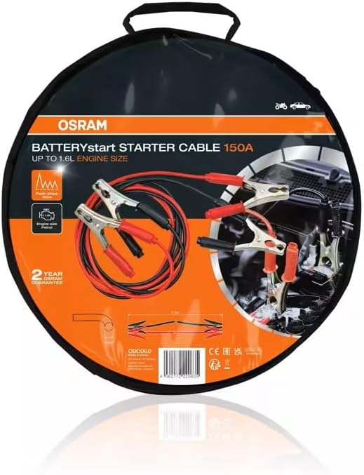 Osram Akü Takviye Kablosu Batterystart Starter Cable 150A - Osr OSC060