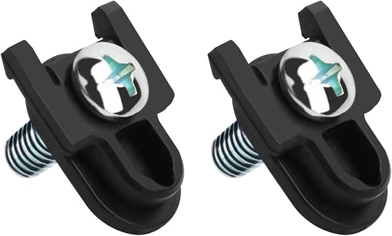 WR01X39781 Refrigerator Door Handle Fastener & for Fits GE Refrigerator Freezer Handle Replacement Parts Compatible Model AP7175647 WR01X25070(2 Pcs) (Black)