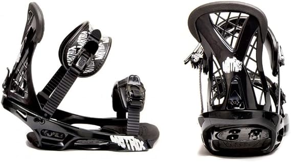 Matrix All-Mountain Adjustable Snowboard Bindings with EVA Reinforced High Back Padding- Small/Large Sizes