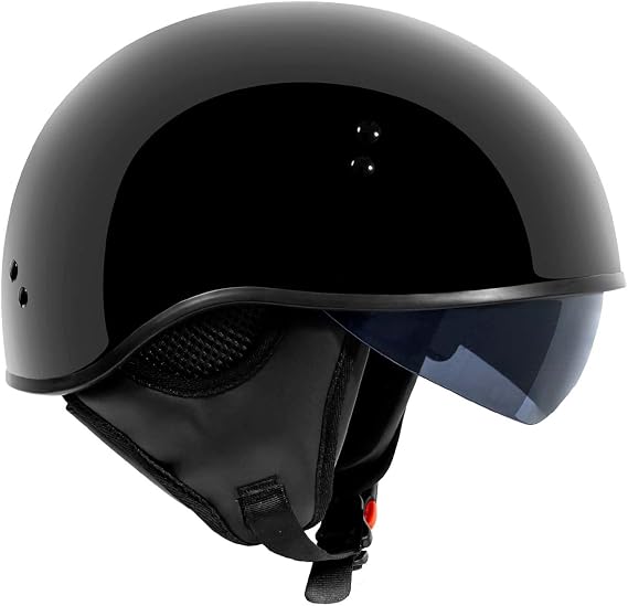 TORC T59/ Sundowner Motorcycle Half Helmet with Magnetic Buckle DOT Approved