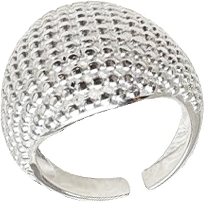 Silver Ring 925 Pure Sterling Silver Rings - Handmade Rings Adjustable Boho Thumb Band Open Rings for Women