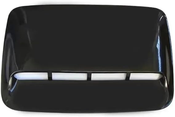 Air Outlet Cover Decoration Trim Universal ABS Car Hood Scoop Fake Air Flow Intake Vent Covers Exterior Accessories(1PCS Black)