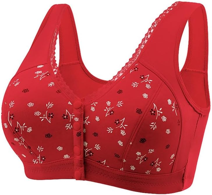 Daisy Bras for Women, 2025 New Front Snap Bras for Senior Women, Daisy Bra for Seniors Front Closure No Underwire Bra