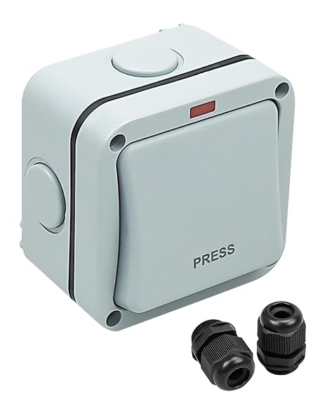 Waterproof Wall Push Button Release Switch, Surface Mounted Gate Opener | Wired Release Switch, Garage Door Opener, Door Access Control System, Outdoor Switch