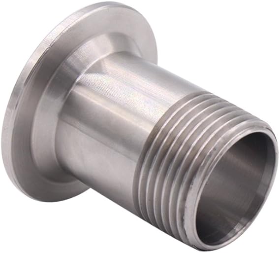 DERNORD Sanitary Male Threaded Pipe Fitting to TRI CLAMP (OD 50.5mm Ferrule) (Pipe Size: 1" NPT)