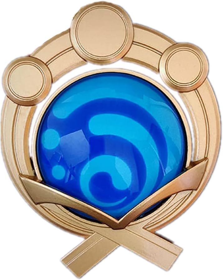 Genshin Impact Vision Inazuma Keychain Merch Game Character Cosplay Keyring Pendant Accessories Elemental Gem