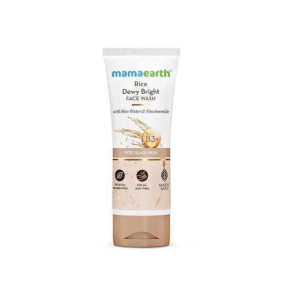 MAMAEARTH Rice Face Wash with Rice Water & Niacinamide, 100ml