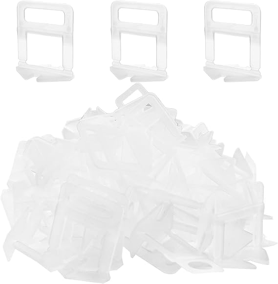Uenhoy 500 Pcs Tile Leveling System Clips 1/32 Inch Tile Leveling Spacers Ceramic Tile Spacers for Tile Ceramic and Stone Installation