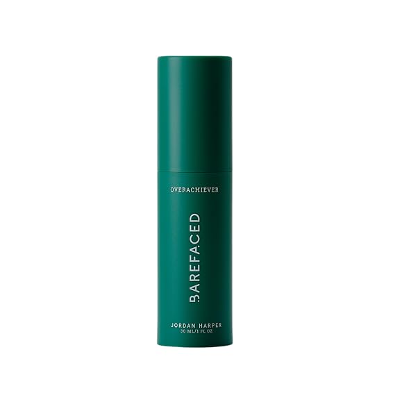 Barefaced Overachiever 1 Fl Oz 10-in-1 Skin Booster with Bakuchiol, Resveratrol & Green Tea Retinol Alternative, Hydrates, Minimizes Pores & Fine Lines