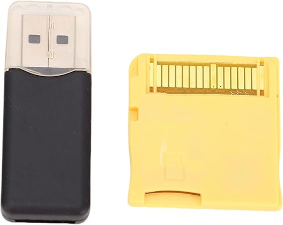 Ejoyous 2025 R4 Video Game Memory Card ASIC Chip Flash Card with Reader for, NDSL, NDSI, NDSI XL, 2DS, 3DS, 3DS New 2DS XL (Gold)