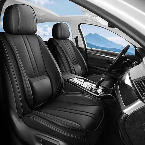 Car Seat Covers Full Set Fit for Honda Fit 2006-2020, Black