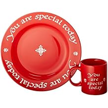 You are Special Today Plate and Mug Set, Red