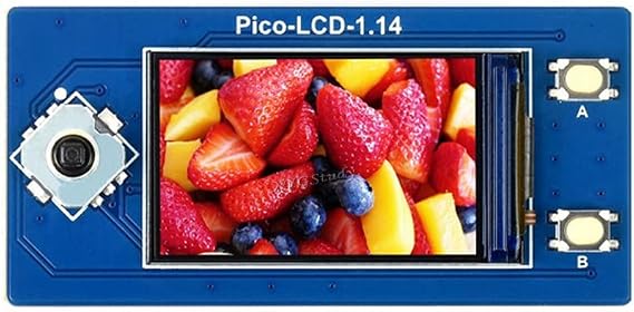 1.14 inch LCD IPS Screen Display Module for Raspberry Pi Pico Resolution 240135 65K RGB Colors SPI Interface Embedded ST7789 Driver Using SPI Bus @XYGStudy (Pico-LCD-1.14)