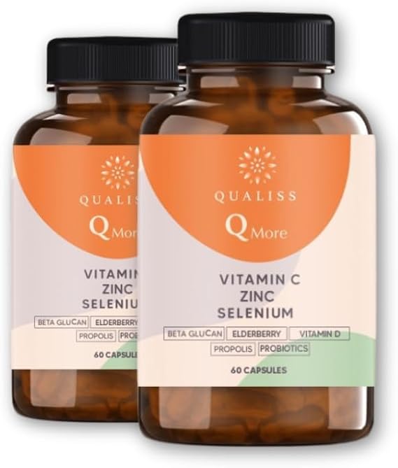 qualiss 2 adet Q More 60 Kapsül Vitamin C - Vitamin D, Propolis, Probiyotik, Çinko, Selenyum içeren Vitamin