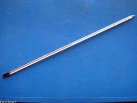 Beyondsupply-Lab Glass Thermometer 0- +100 Celsius 300mm Non-Hg New