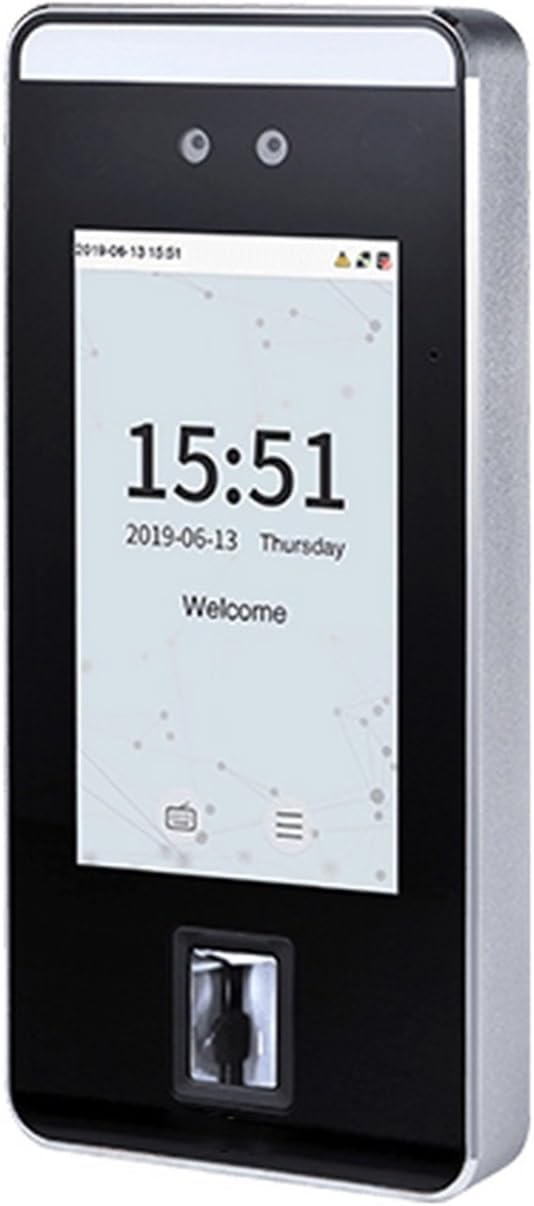 Time Clock, SpeedFace-V5L Dynamic Face Recognition Fingerprint Time Attendance Machine Door Access Control System,Clocking in Machine for Employees Small(Speedface-v5l-1