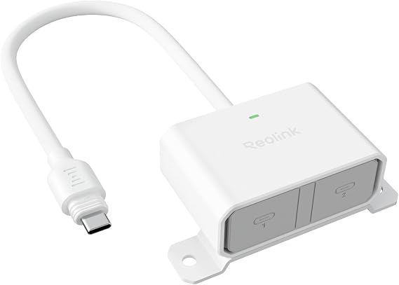 REOLINK RLA-CD1 Expansion Dock Dual Solar/Battery Support | Compatible with Reolink Battery Cameras, Outdoor Power Adaptor