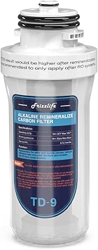 Frizzlife TD-9 Replacement Filter Cartridge for TD-9, Remineralization Alkaline Water Filter Cartridge