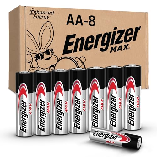 Energizer MAX AA Batteries 8 Pack, Double A Alkaline Batteries