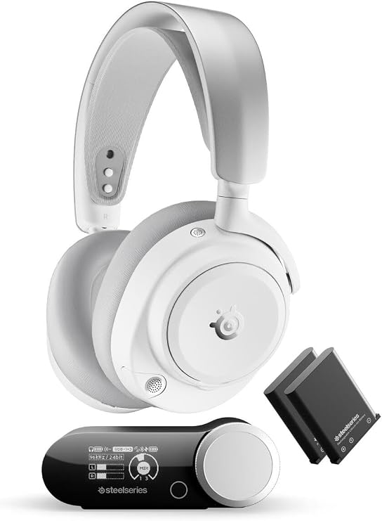 SteelSeries Arctis Nova Pro Omni Wireless ve Bluetooth Hi-Res Oyuncu Kulaklığı - Beyaz