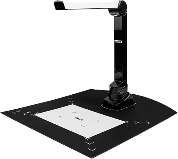 1200MP Professional Document Scanner with Auto-Crop & OCR - Portable Foldable Design, High-Speed Text Recognition, Built-in LED Lights for Crisp Scanning