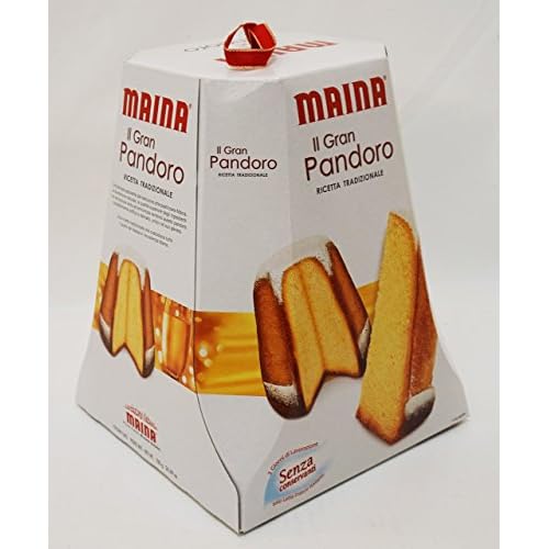 Maina: Pandoro Christmas cake, Traditional Recipe 24,69 Ounces 700g Package [ Italian Import ]