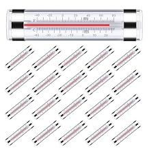 20 Pack Refrigerator Fridge Thermometer, Thermometer for Freezer Cooler, Dual-Scale -40~80F/-40~27C Temperature Range, Hanging Thermometers for Refrigerator Fridge, Freezer Temperature Monitor