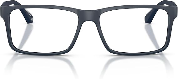 Emporio Armani mens Ea3038 Rectangular Prescription Eyewear Frames