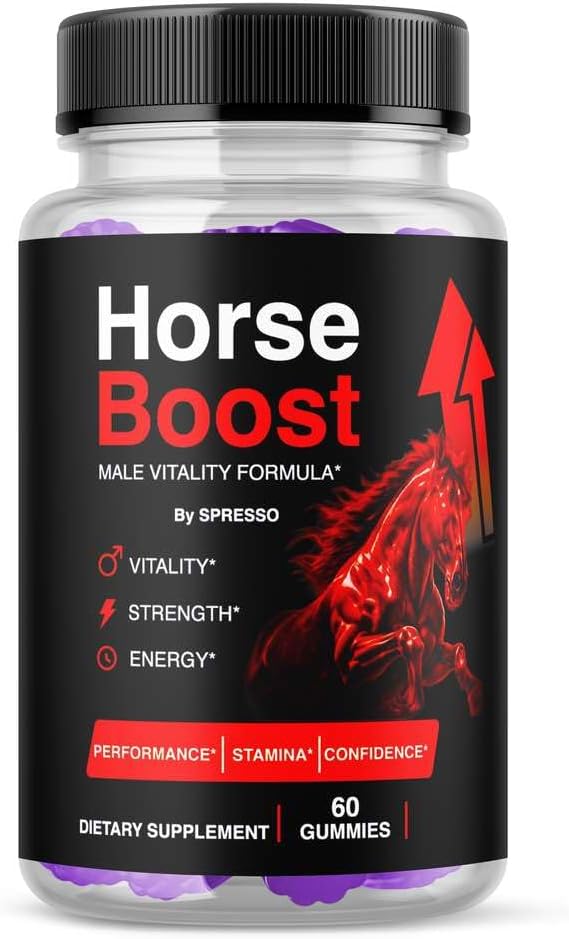 (1 Pack) Horse Boost Gummies - Official for Daily Wellness (60 Gummies)