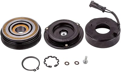 AC Compressor Clutch Kit 4 GROOVE PULLEY, BEARING, COIL, PLATE FITS: 2001-2006 CHEVROLET SILVERADO 1500 HD 8CYL 6.0L