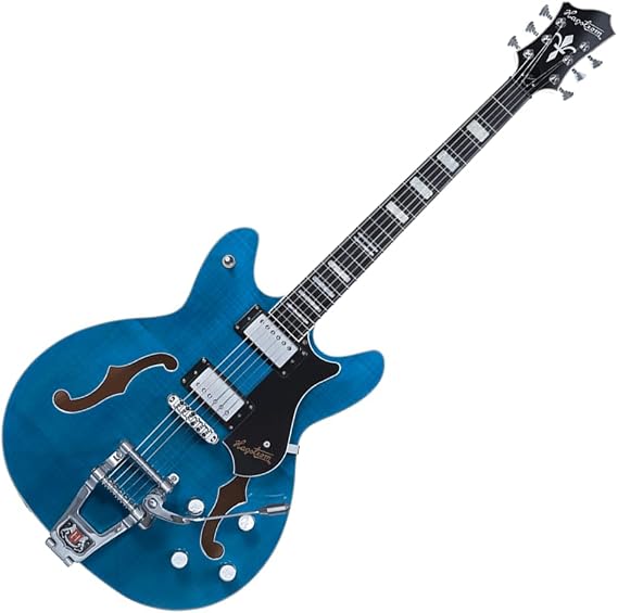 Hagstrom TREVIDLX-CLS Tremar Viking Deluxe Electric Guitar, Cloudy Seas