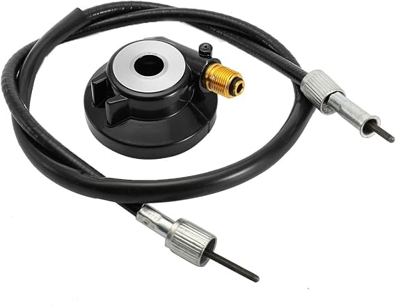 Speedometer Drive Gear,12Mm Speedometer Drive Gear with Cable Gy6 Scooter Parts Drive Gear Speedometer Drive 1971 Super Speedometer Cable Front Suspension for Chinese Scoote