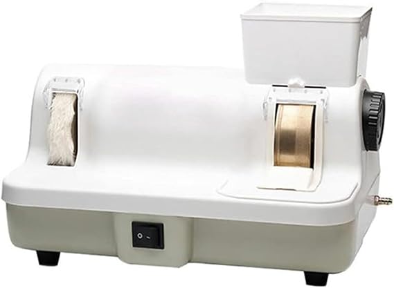 Optical Hand Lens Edger,120W Auto Lens Edger Grinder Cutter Glass Polishing Machine, 35mm Grinding Wheel with V Groove, for Resin Glass Plastic Lenses