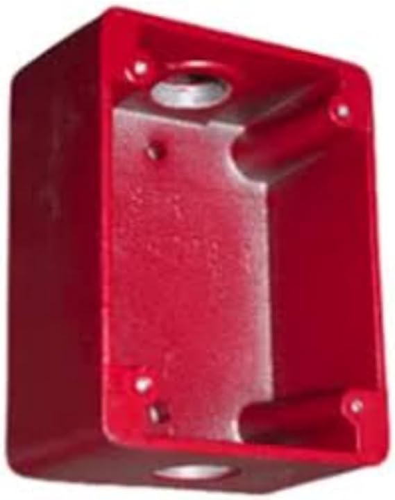 Simplex 2975-9022 - RED Metal BACKBOX for Pull Station