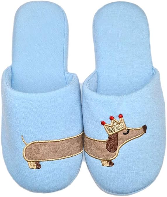 Women Dachshund Dog Slippers hot Critter Cotton AnimalIndoor Comfy Bedroom Slipper Unicorn Slippers
